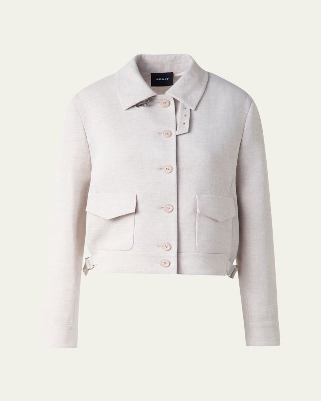 Peer Twisted Linen Double-Face Jacket
